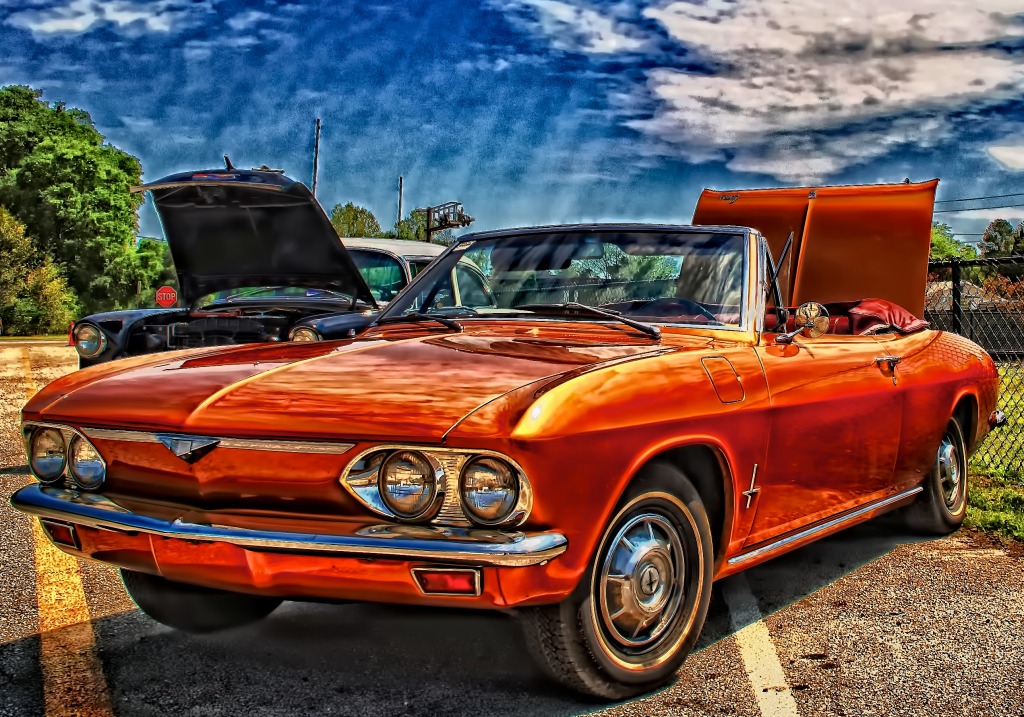 Corvair Convertible jigsaw puzzle in Cars & Bikes puzzles on TheJigsawPuzzles.com