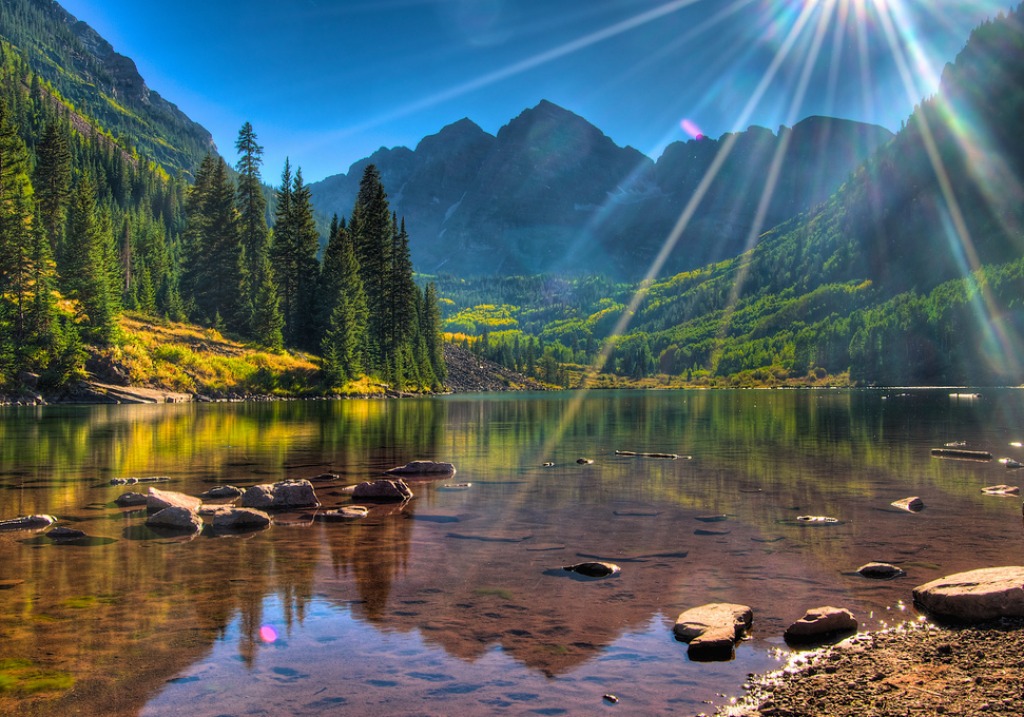 Maroon Bells jigsaw puzzle in Great Sightings puzzles on TheJigsawPuzzles.com