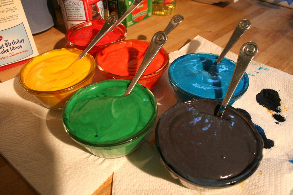 Rainbow Cake Batter jigsaw puzzle in Food & Bakery puzzles on TheJigsawPuzzles.com